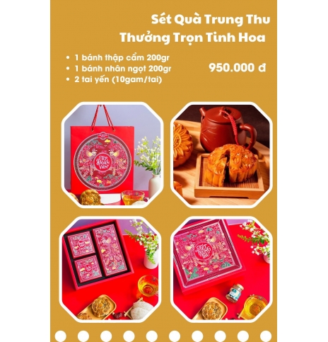 Set quà trung thu Thưởng Trọn Tinh Hoa